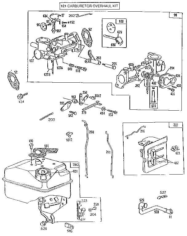 Diagram Of Throttle Linkage For Briggs And Stratton Hp Engine