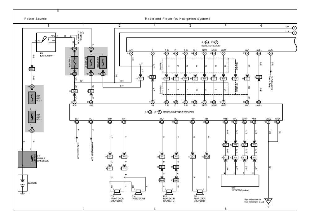 Complete Wiring Diagram For 2004 Toyota Tundra JBL Stereo System